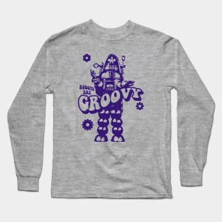 ROBOTS ARE GROOVY TIE DYE Long Sleeve T-Shirt